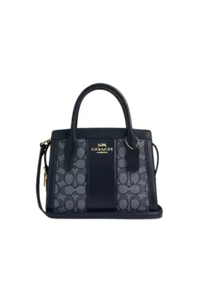 ( PREORDER ) Coach Andrea Carryall Crossbody In Gold Navy Midnight Navy CT766