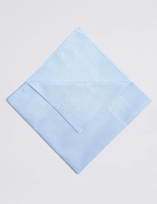 10 Pack Pure Cotton Handkerchiefs with Sanitized Finish