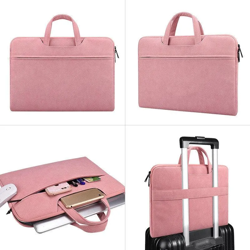 15.6 Inch Waterproof Business Computer Laptop Bag-Pink