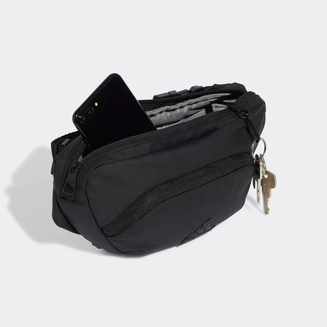 2-Pocket Waist Bag, Ultra-modern - Black