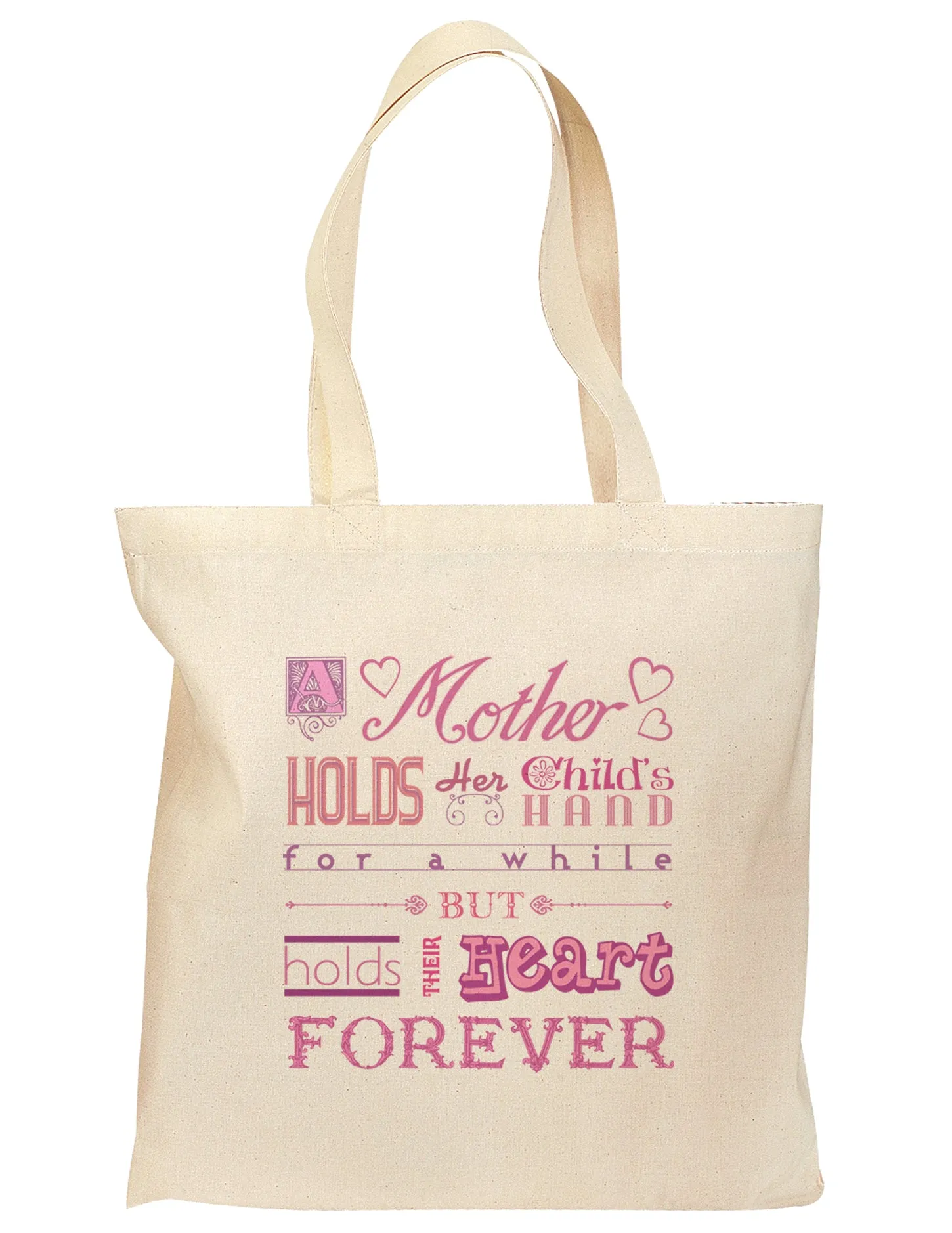 A Mother Holds Mother's Day Grocery Tote Bag