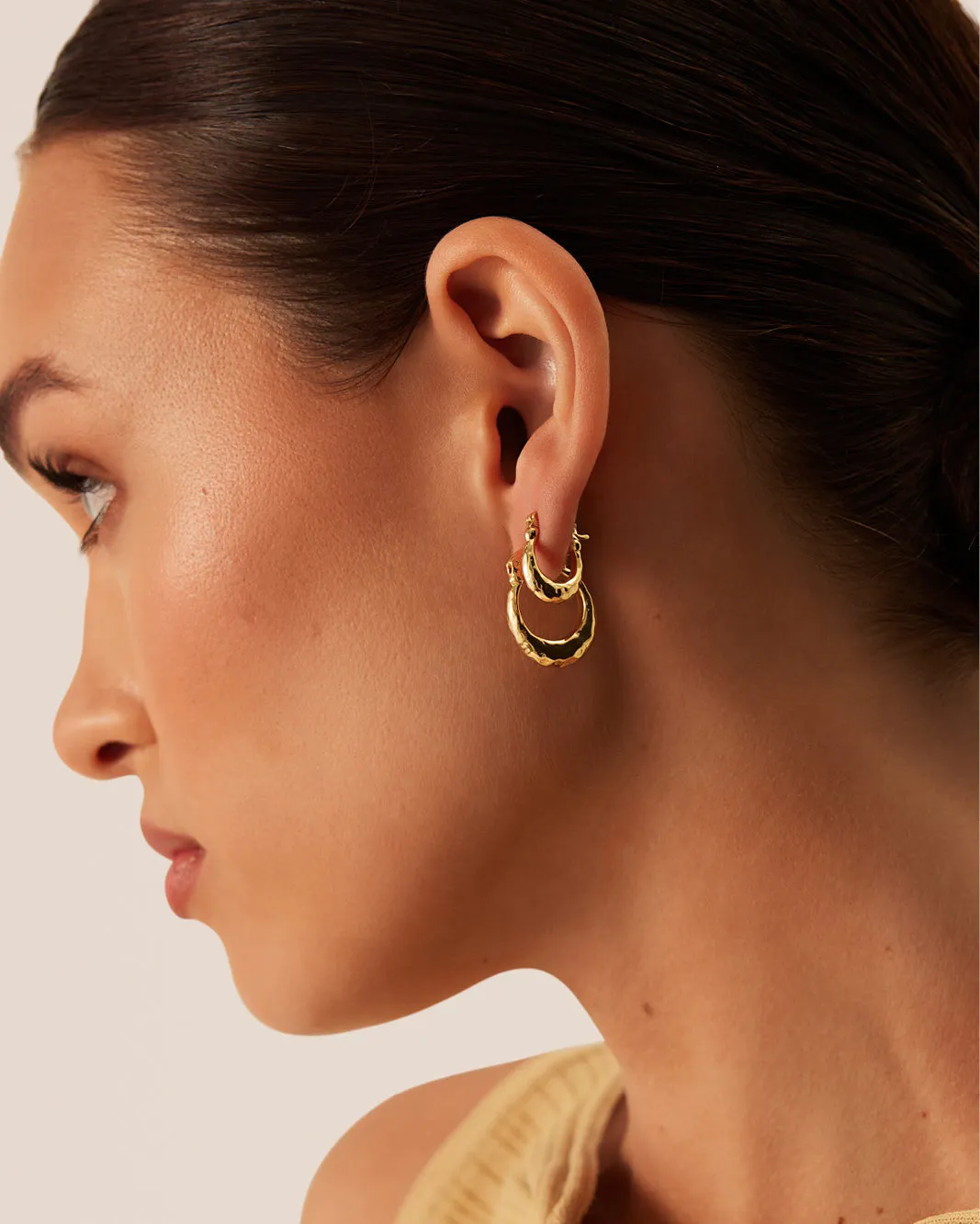 ADA EARRING 3 PACK - GOLD PLATED 18K