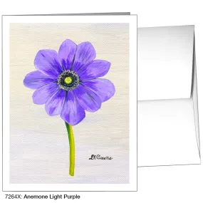 Anemone Light Purple, Greeting Card (7264X)