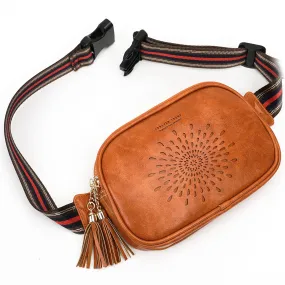 APHISON Fanny Pack,Crossbody Belt Bag with Adjustable Straps, Bum sling bag,Fashion Waist Pack for Women and Men - Brown