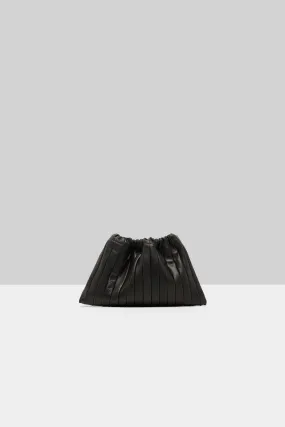 Arriccio Leather Clutch Bag in Black