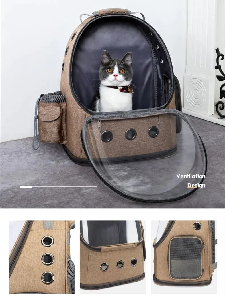 Astronaut Spaceship Cat Backpack