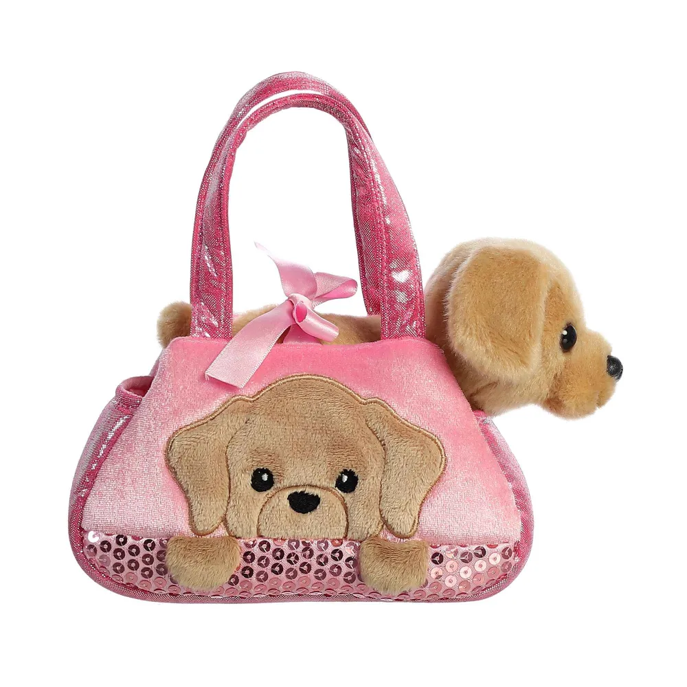 Aurora Fancy Pals 7" Peek-A-Boo Labrador Pet Carrier - 32902