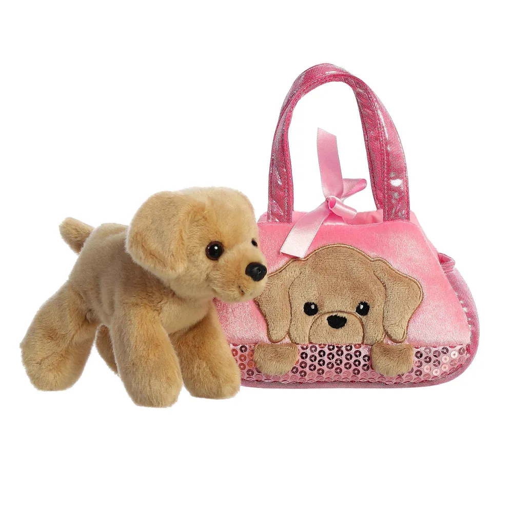 Aurora Fancy Pals 7" Peek-A-Boo Labrador Pet Carrier - 32902