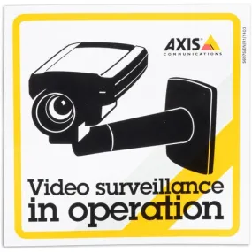 Axis Communications Surveillance Sticker (10-Pack)