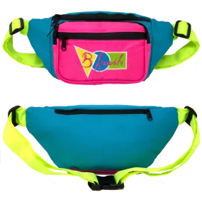 B Fresh - Water Resistant Fanny Pack- 80S Color Block