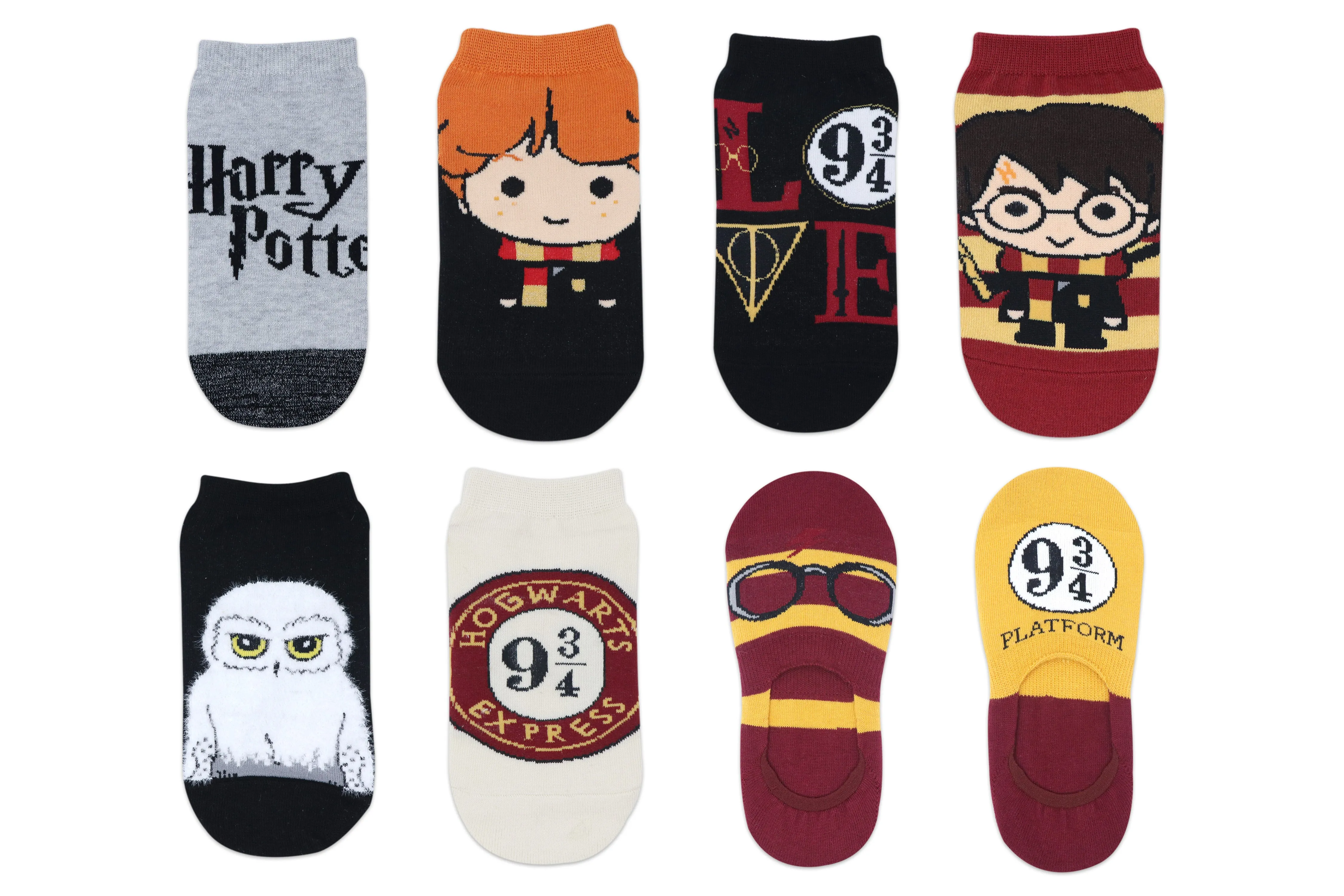 Balenzia x Harry Potter Gift Box for Women - Lowcut Socks(Pack of 8 Pairs/1U)