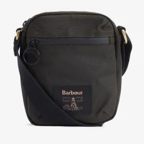 Barbour Field Waxed Crossbody Olive/Black Bag One Size