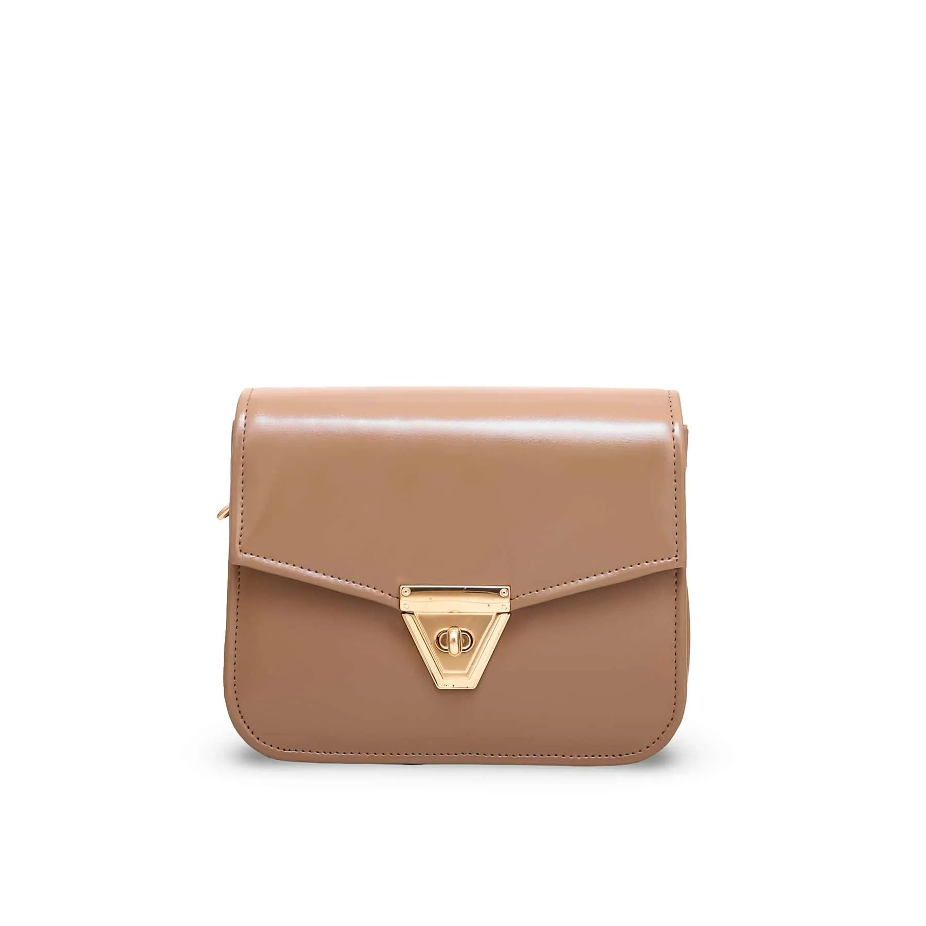 Beige Formal Shoulder Bag P56100