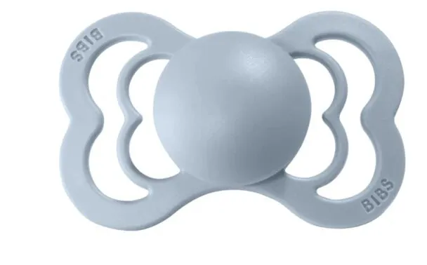 BIBS Pacifier SUPREME Silicone (Baby Blue-Pack of 1)