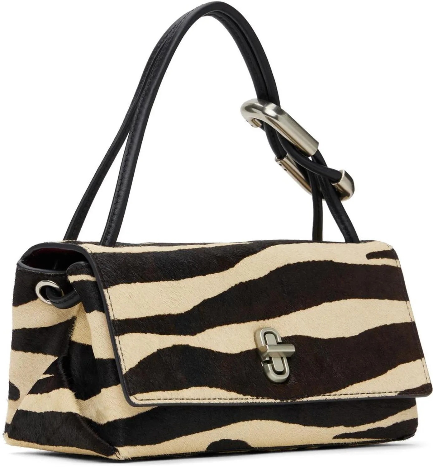 Black & Off-White 'The Zebra Haircalf Mini Dual' Bag