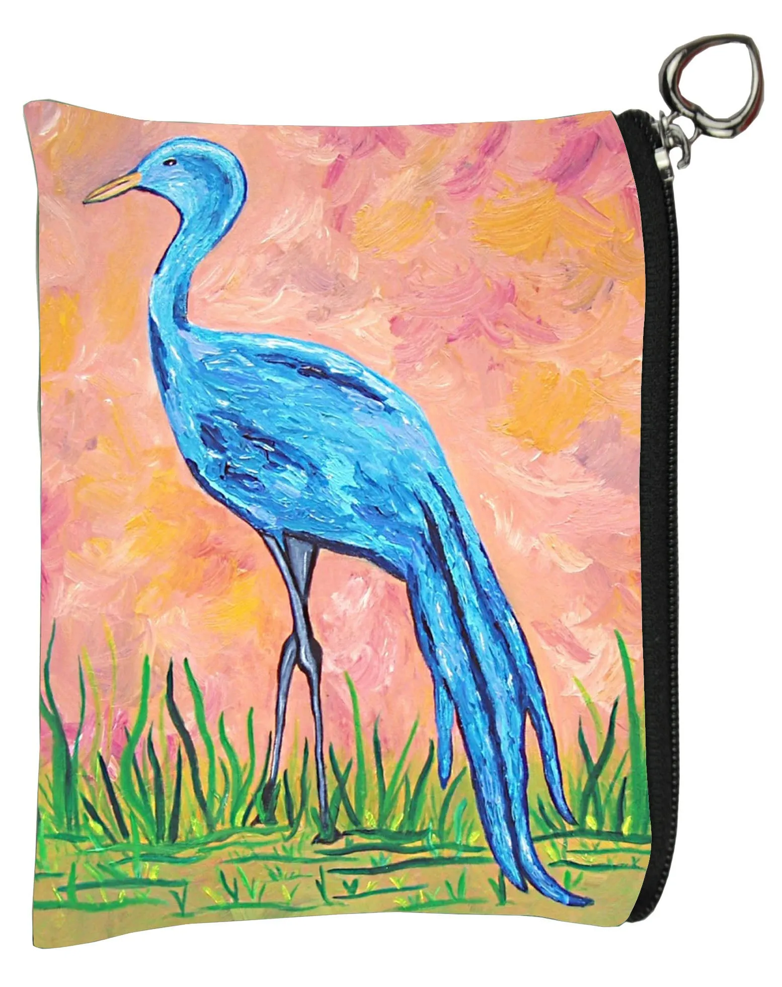 Blue Crane Change Purse - Paradise Crane