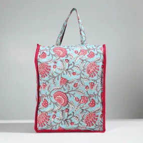 Blue - Handcrafted Cotton Shopping Bag 21