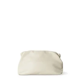 Bourse Shoulder Bag, Grained, Ivory