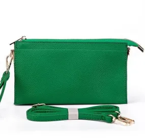 Brady Three Compartments Crossbody Bag-Green