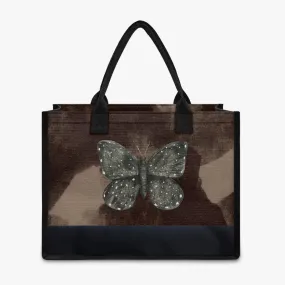 Brown Moth Shopping Tote Bag