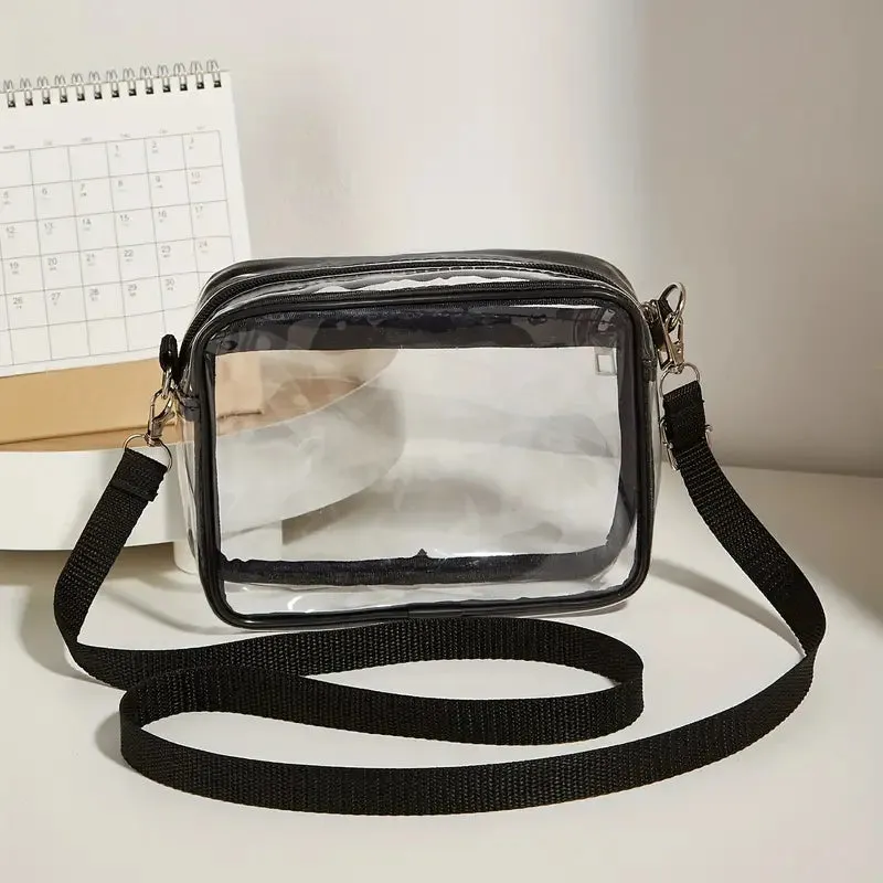 Casual Transparent Crossbody Bag (Stadium Bag)