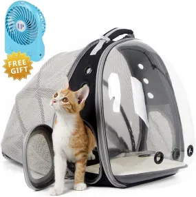 Cat Bubble Backpack with Fan