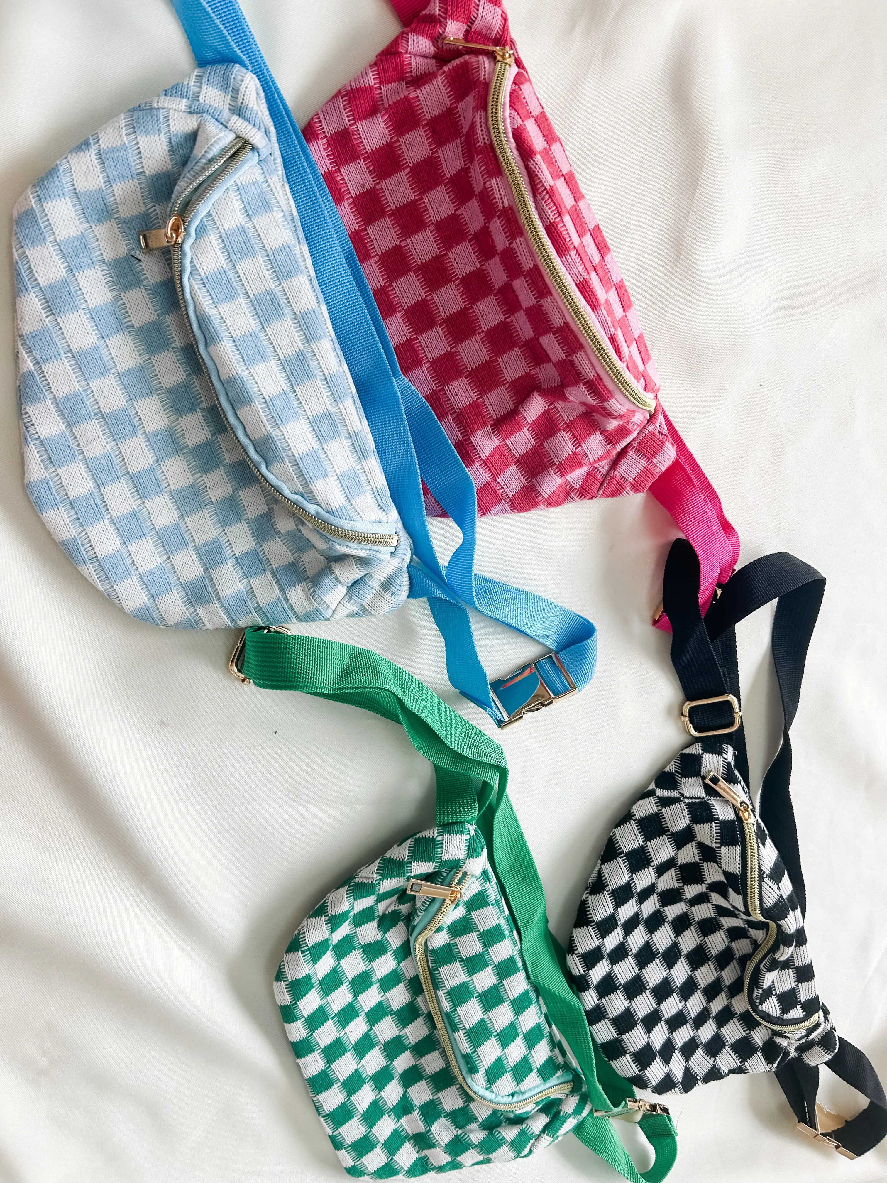 Checkered Belt Bag