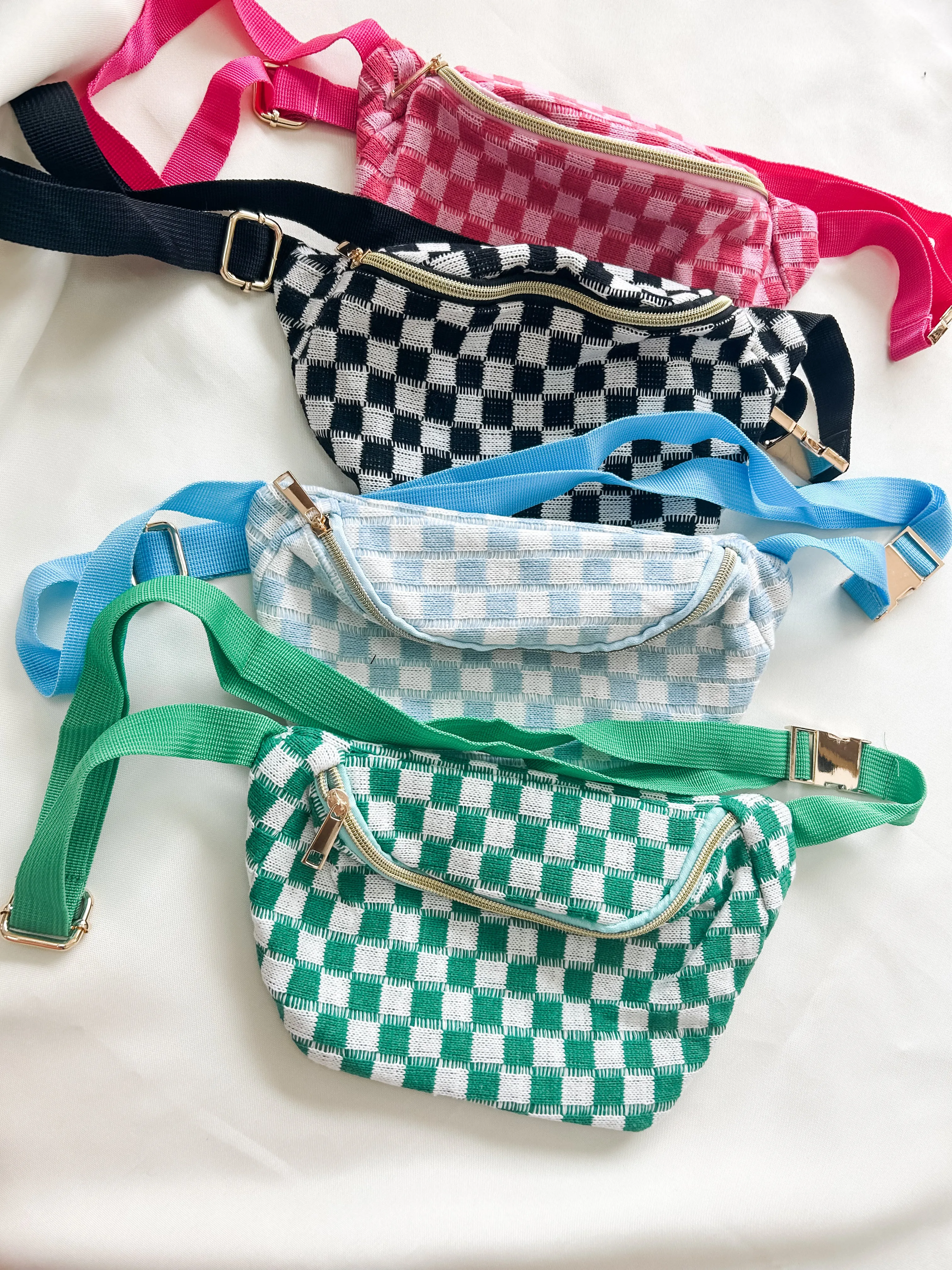 Checkered Belt Bag