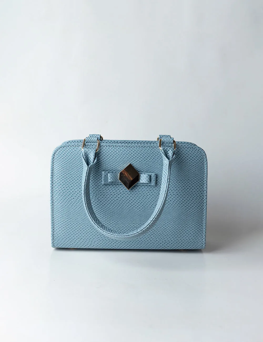 Chic Textured Bag Powder Blue