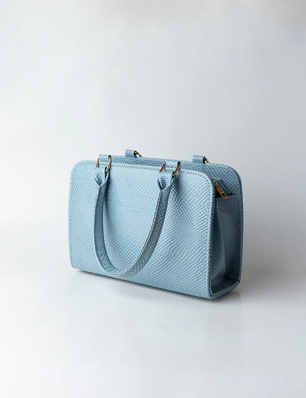 Chic Textured Bag Powder Blue