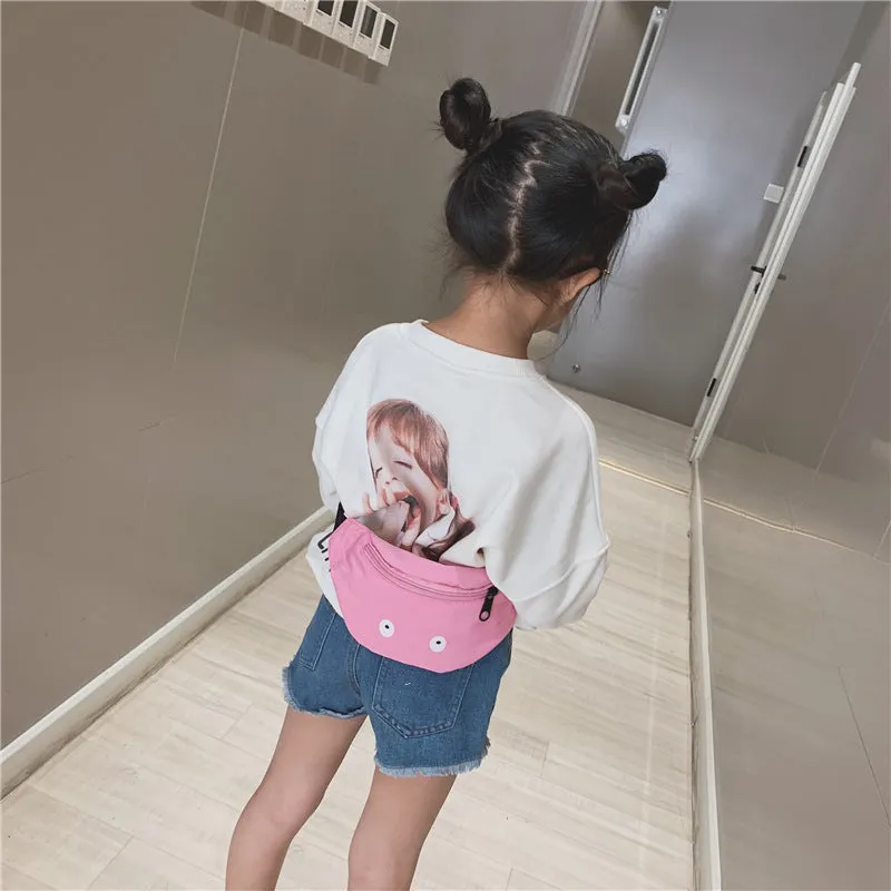 Children's Single-shoulder Waist Bag Funny Pattern