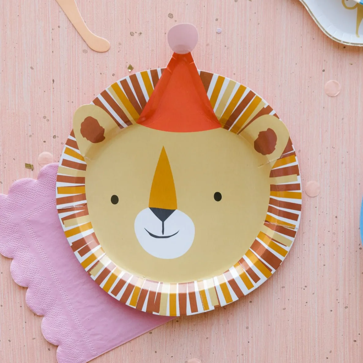 CIRCUS PARTY ANIMAL SHAPED PLATES