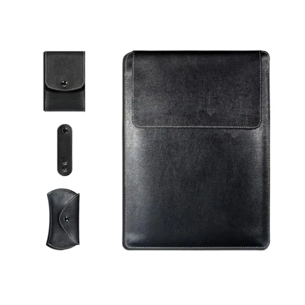 Classy Men Leather Laptop Sleeve Set - 5 Colors