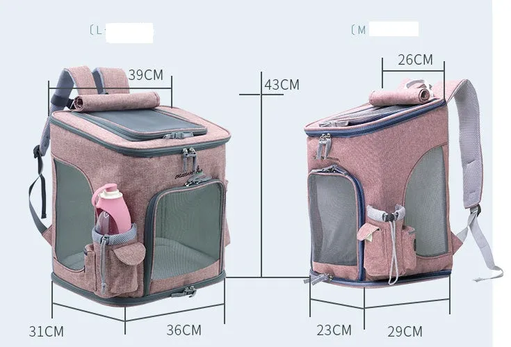 Clear Cat Backpack Carrier and Portable Transparent Pet Bag