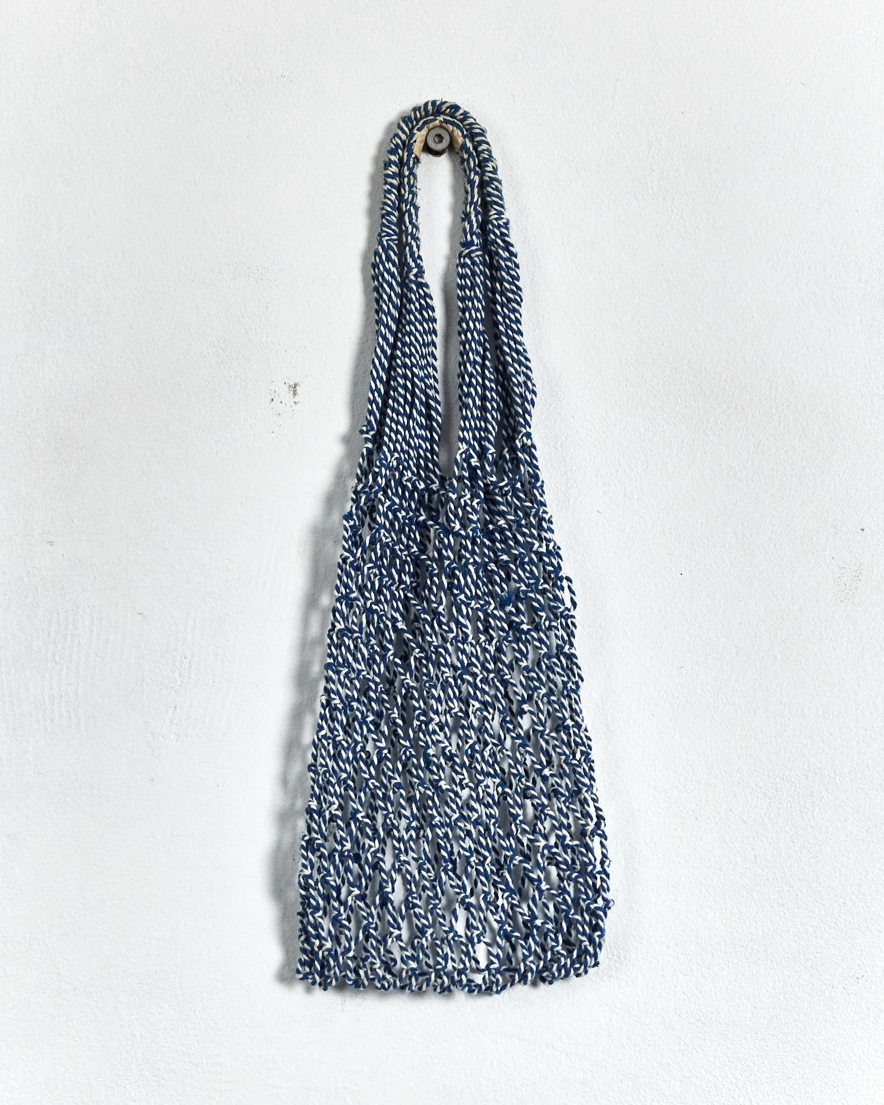 Céline fishnet bag, blue & white