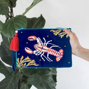 Coral Lobster Clutch Bag