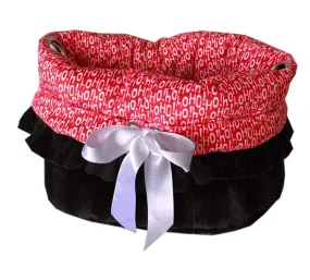 Cozy Reversible Holiday Pet Bed & Carrier - Perfect Comfort for Cats and Dogs