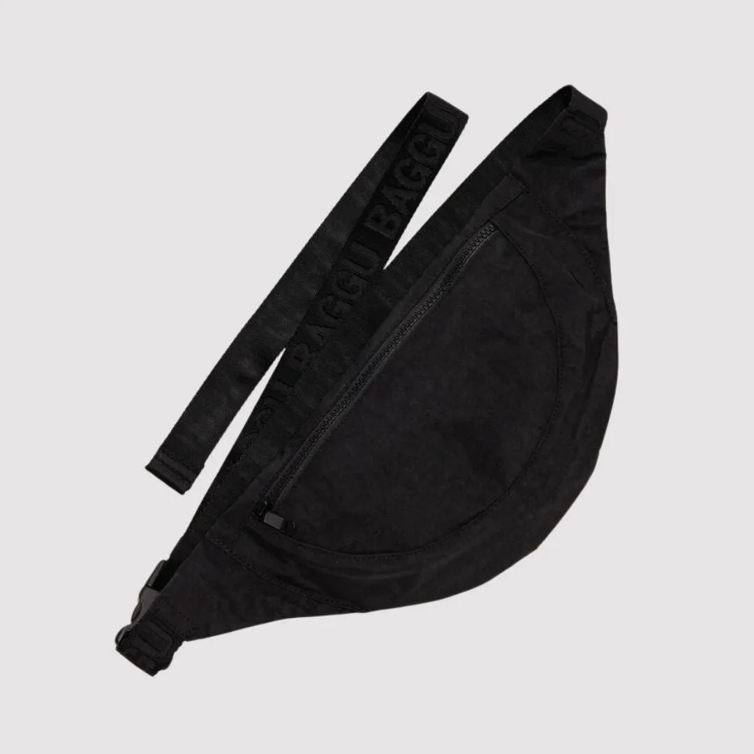 Crescent Fanny Pack (Black)