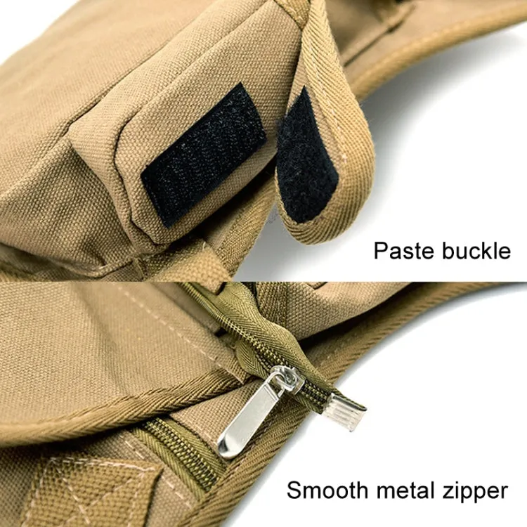 Cycling Canvas Waist Bag Outdoor Multi-Functional Leg Bag Casual Sports Waist Bag(Army Green)