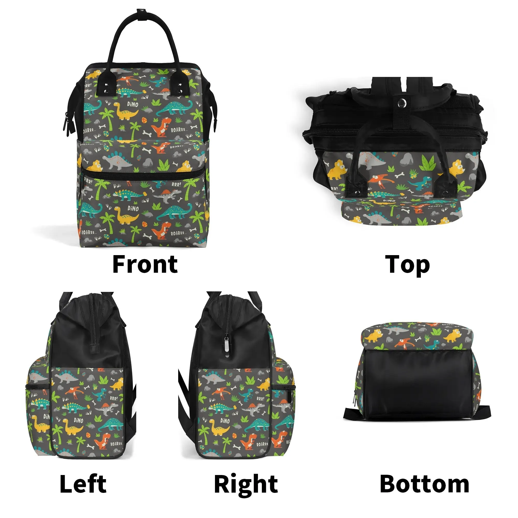 Dinosaur Diaper Bag Dino Large Capacity Diaper Bag Mummy Backpack Nursing Bag