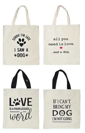 Dog Quote Shopping Tote Bag