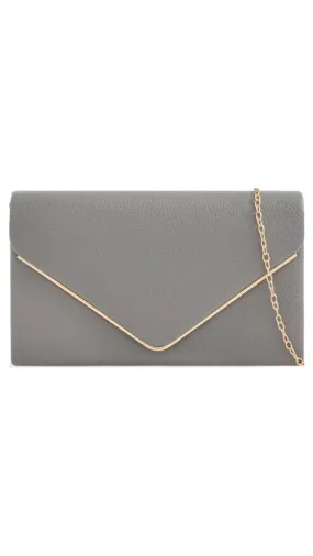 Donna Clutch- Charcoal