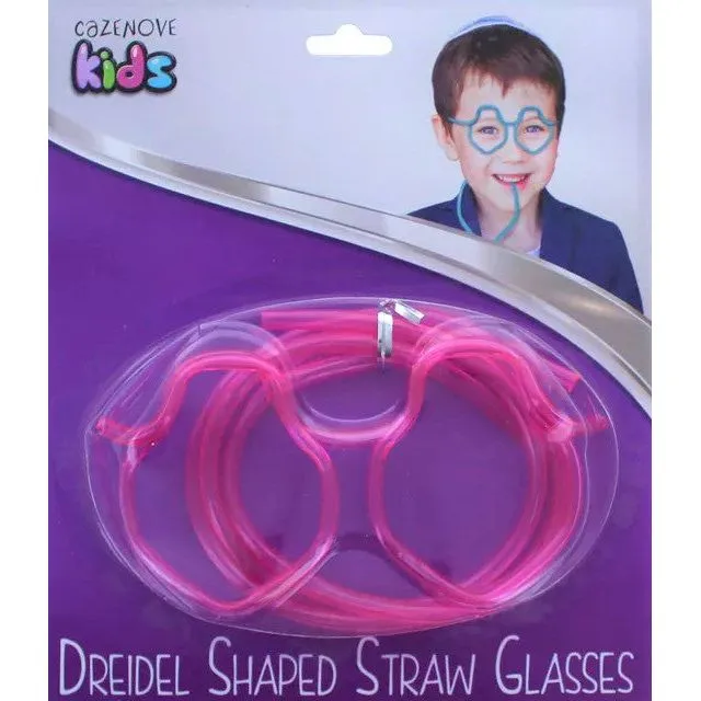 Dreidel Shaped Straw Glasses One size fits all