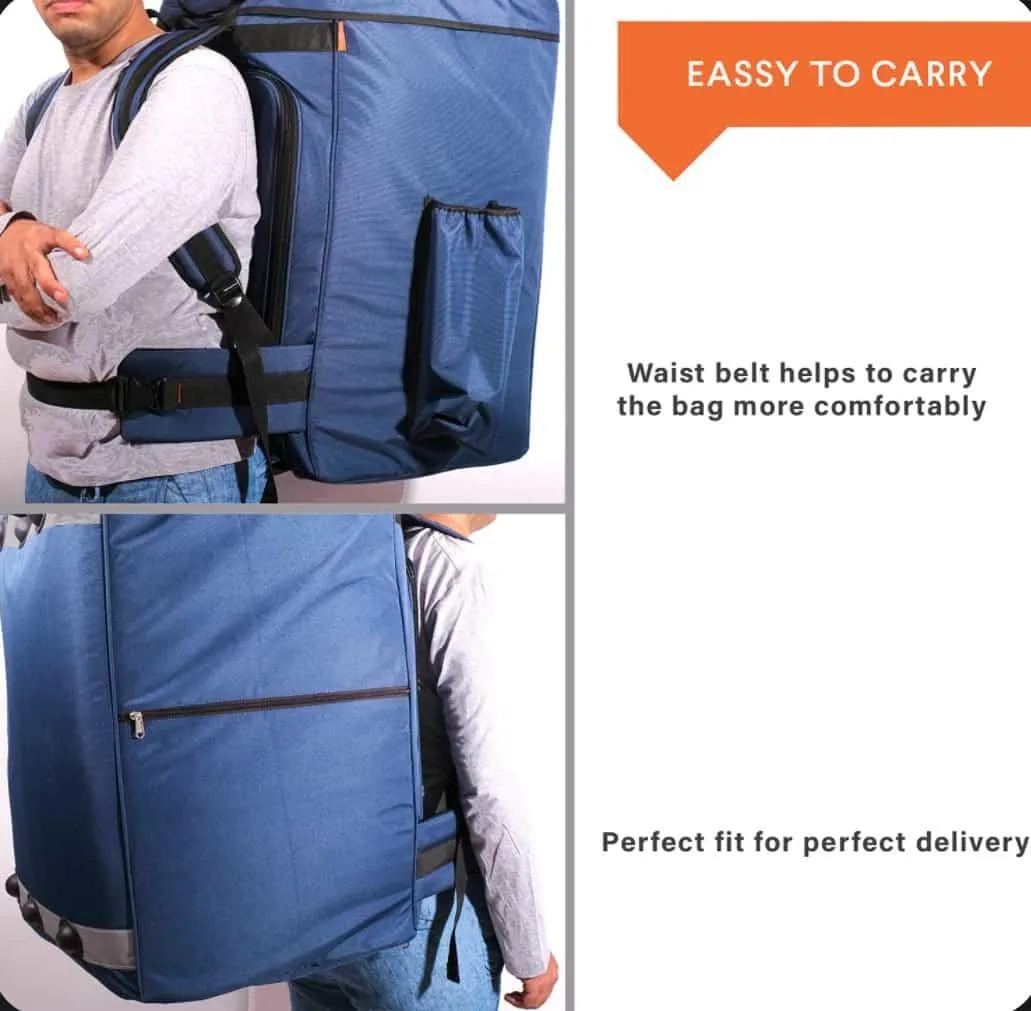 Durable Navy Blue Logistic Delivery Bag | Perfect for E-commerce & Courier | Available in 27" and 20" Sizes