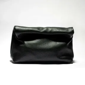 Elegant Black Leather Laptop Bag - Casual Chic for Women