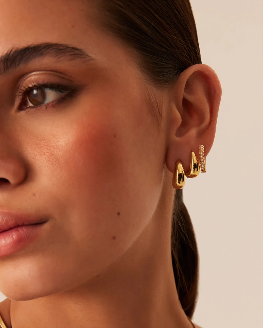 EVERLEIGH EARRING 3 PACK - GOLD PLATED 18K