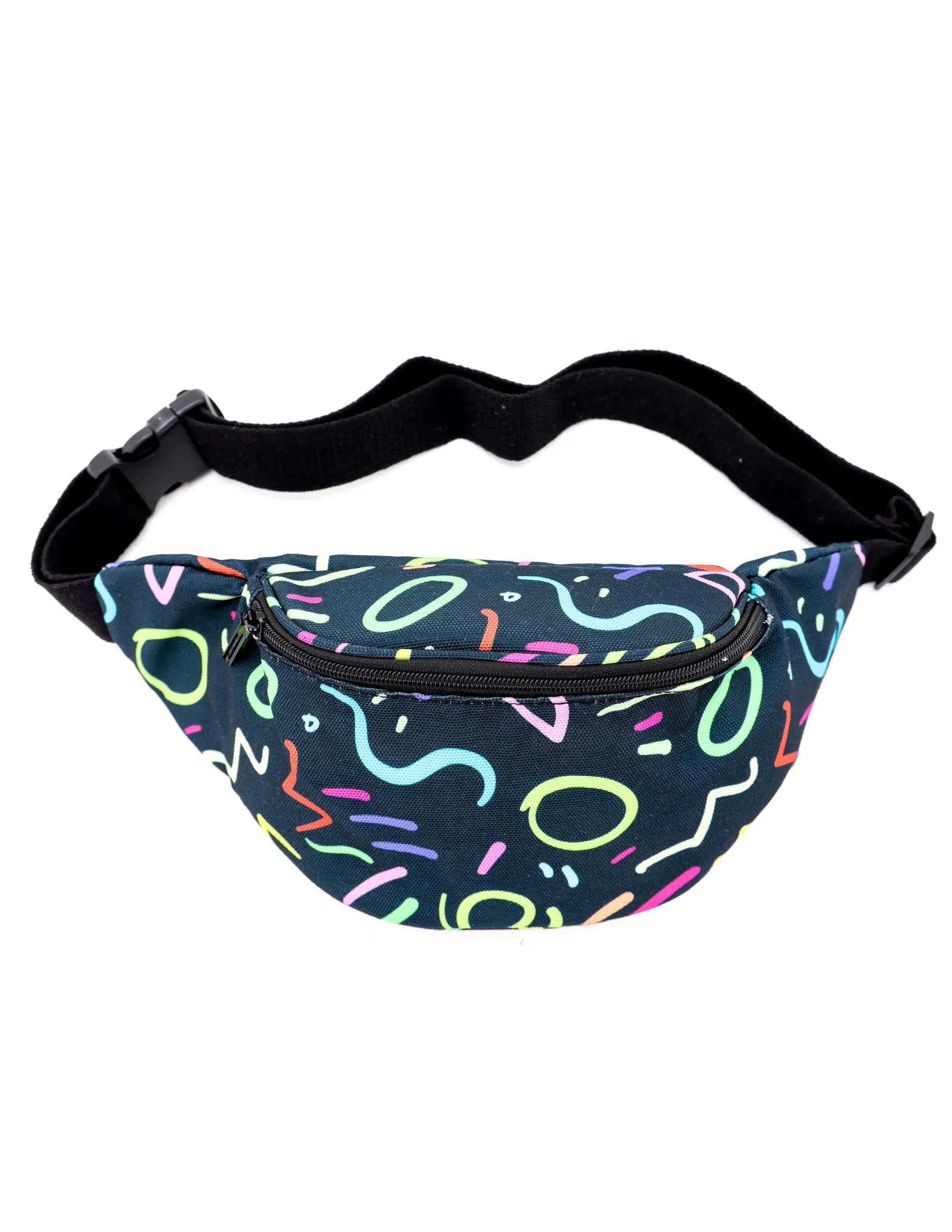 Fanny Pack |La Banana Bum Bag 2 Pocket Fanny Pack |Graff Black Memphis