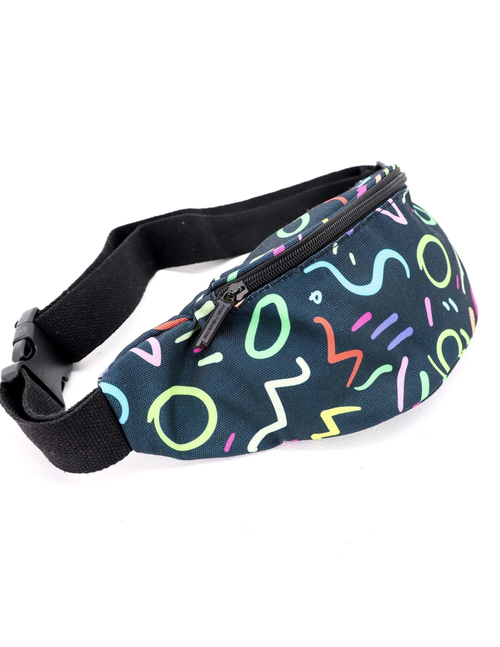 Fanny Pack |La Banana Bum Bag 2 Pocket Fanny Pack |Graff Black Memphis