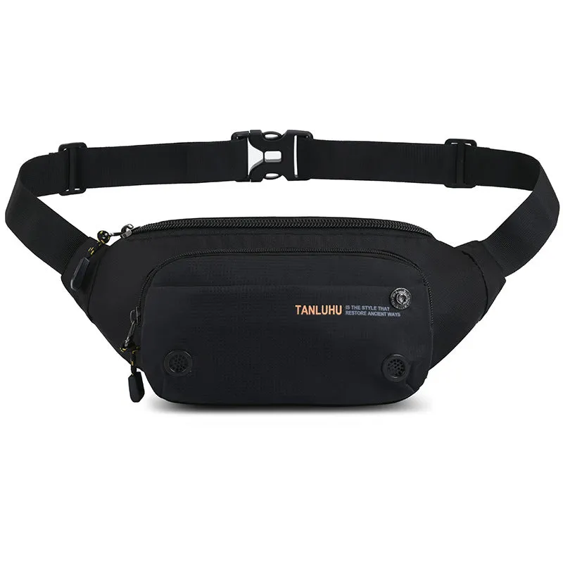 Fashion Man Waist Bag Fanny Pack Waterproof Chest Pack Outdoor Sports Crossbody Bag Casual Travel Male Belt Bag Hip Waist Packs