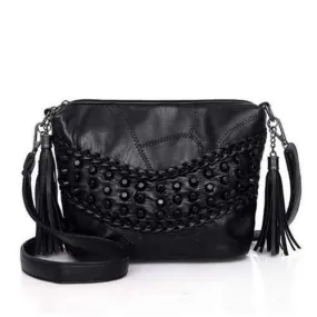 Female Fashion Mini Shoulder Cross-body Handbag - Black Horizontal